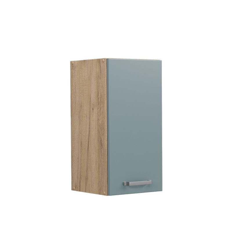 Küchenoberschrank R-line, Blau-grau, 30 Cm Vicco