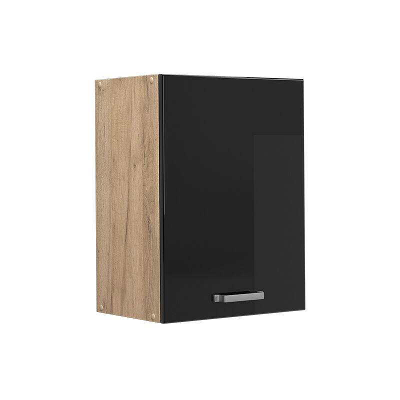 Hängeschrank R-line, Schwarz Hochglanz, 45 Cm Vicco