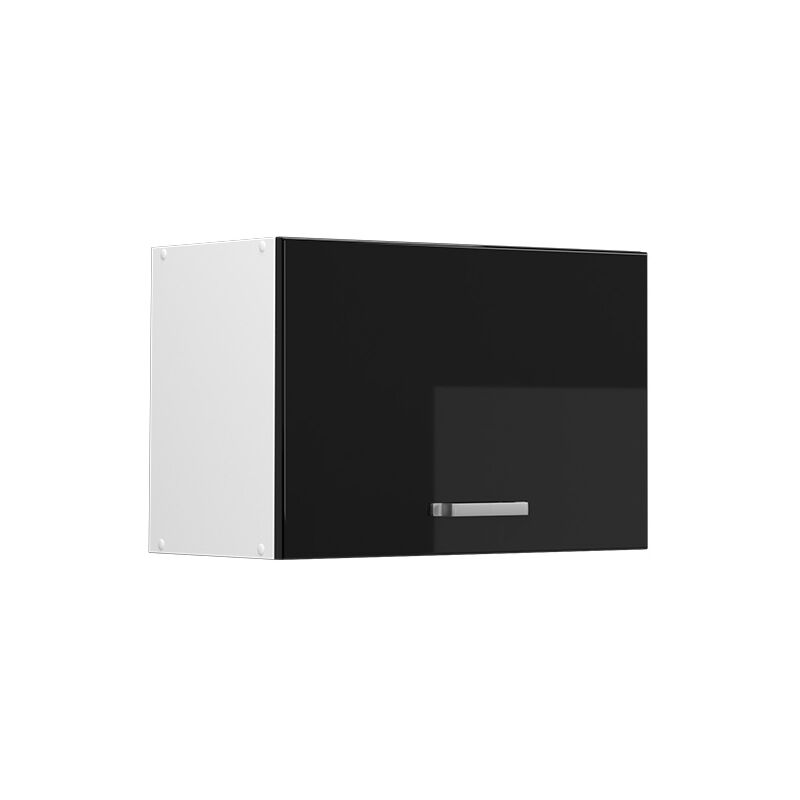 Vicco - Hängeschrank R-line, Schwarz Hochglanz, 60 Cm Flach