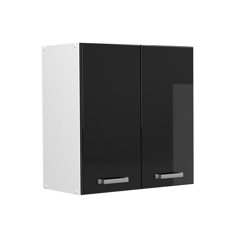 Hängeschrank R-line, Schwarz Hochglanz, 60 Cm Vicco