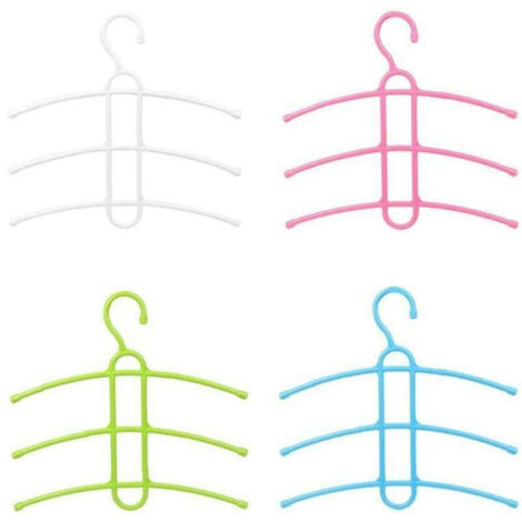 Hanger Rack Multi-Layer Fishbone Non-Slip Clothes Towel Organizer Rack Space Saver