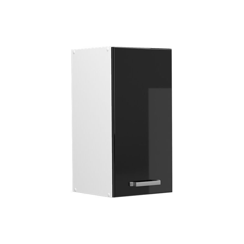Vicco - Hängeschrank R-line, Schwarz Hochglanz, 30 Cm Mit Tür