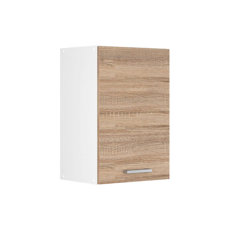 Vicco - Hängeschrank R-line, Sonoma, 40 Cm Mit Offenen Regalen