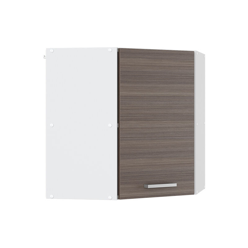 Vicco - Hängeschrank R-line, Grau, 57 Cm Eckhängeschrank Mit Tür