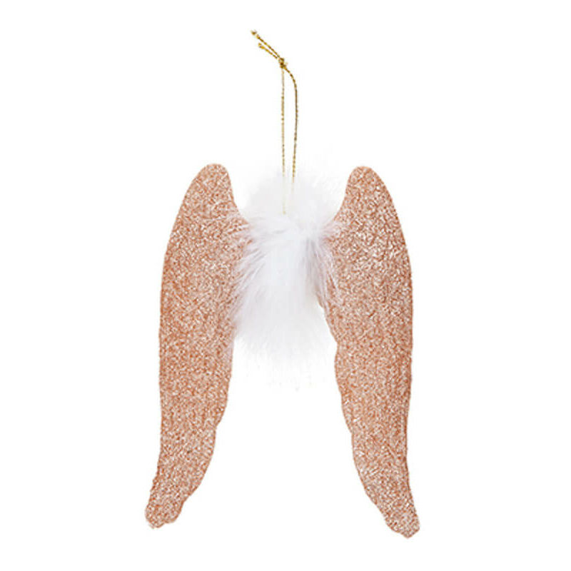 Hanging Angel Wings Decoration Rose Gold