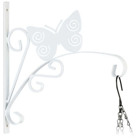 Hanging Basket Bracket with Butterfly