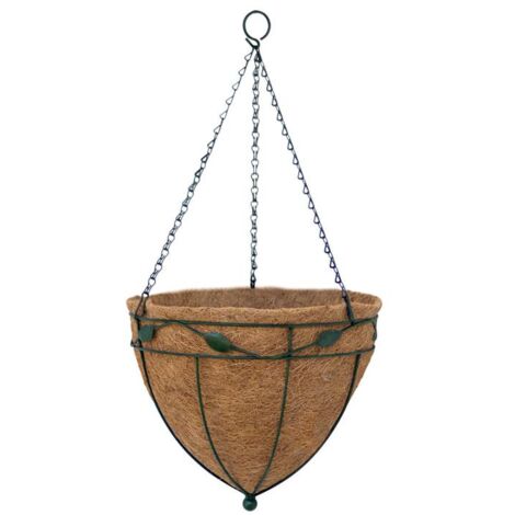 Hanging Basket Cone - Leaf Design - 14" (4081)