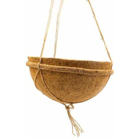 Hanging Baskets - Fibre/Latex/Jute - L30 x W30 cm