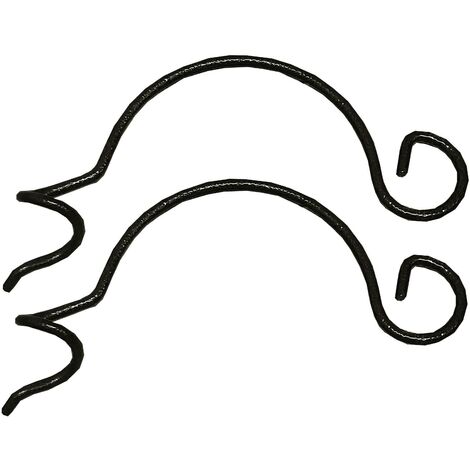 Hanging Bracket Hook for Selections Premium Bird Feeding Stations with Spiral Fixing (Set of 2)