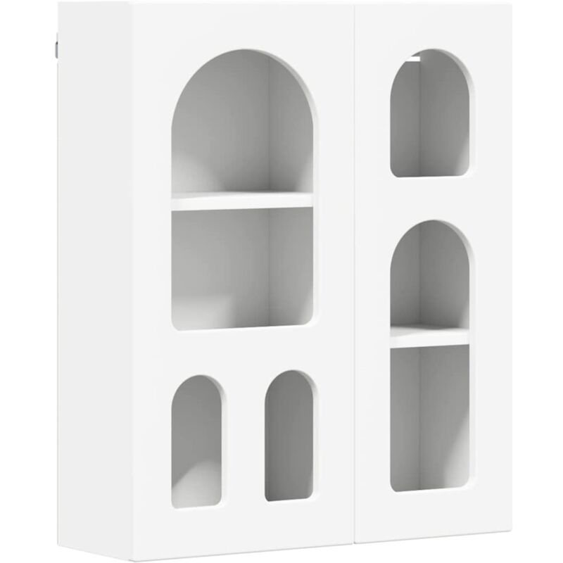 Hanging Cabinet White 59 X 20 X 71.5 Cm Engineered Wood Vidaxl