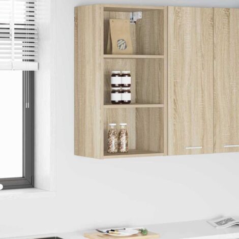 Hanging Cabinet Sonoma Oak 40 x 29.5 x 80 cm Engineered Wood vidaXL