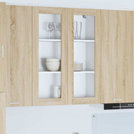 Hanging Cabinet Sonoma Oak 80 x 31 x 100 cm Engineered Wood vidaXL