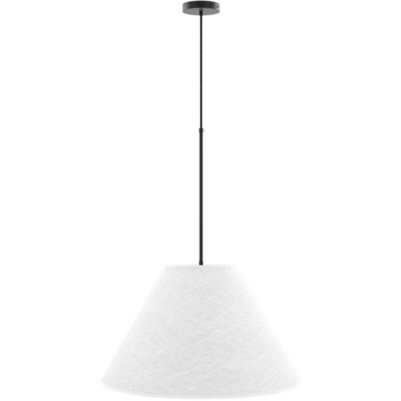 Image of Hanging Ceiling Lamp with Beige Fabric&hellip;