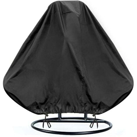 Hanging Chair Cover, Waterproof Hanging Chair Cover, Egg Chair Protective Cover, Windproof, UV-Resistant, Durable Oxford Fabric (230 x 200 cm)