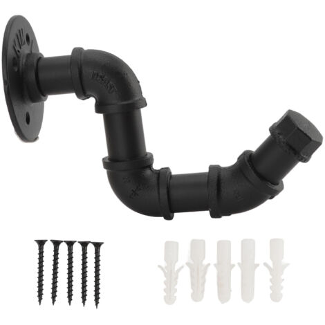 Hanging Clothes Hook Retro Water Pipe Designed Iron Wall Mounted Clothes Hanger for Home Display Clothes Shop