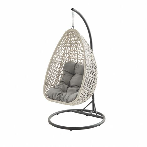 Hanging egg seat in rattan - Uovo