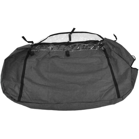 Hanging Garment Bag Dust Proof 600D Oxford Cloth Clear Zipper Clothes Storage Cover for Closet Travel