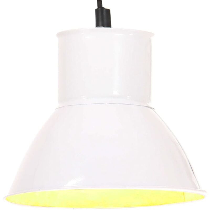 Vidaxl - Hanging Lamp 25 W White Round 17 cm E27 - White