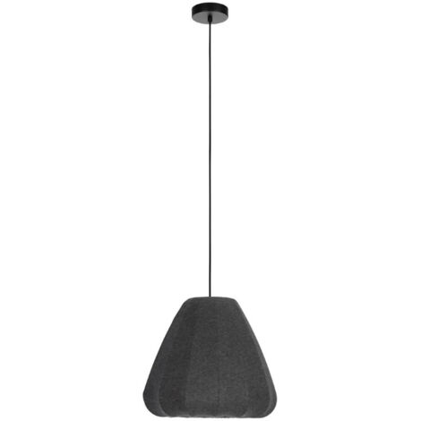 Hanging Light Barlaston Steel noir E27 1x40w H: 110cm Ø35 cm Dimmable