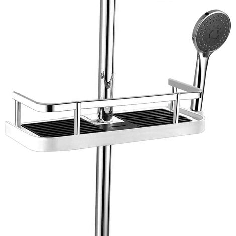 Hanging Soap Dish with Hook, Storage Rack for Bathroom and Kitchen, No Drilling, Aluminum