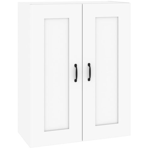 Hanging Wall Cabinet White 69.5x32.5x90 cm vidaXL