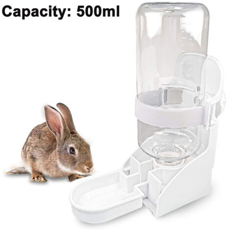 Hanging water fountain for rabbits, automatic leak-proof water dispenser