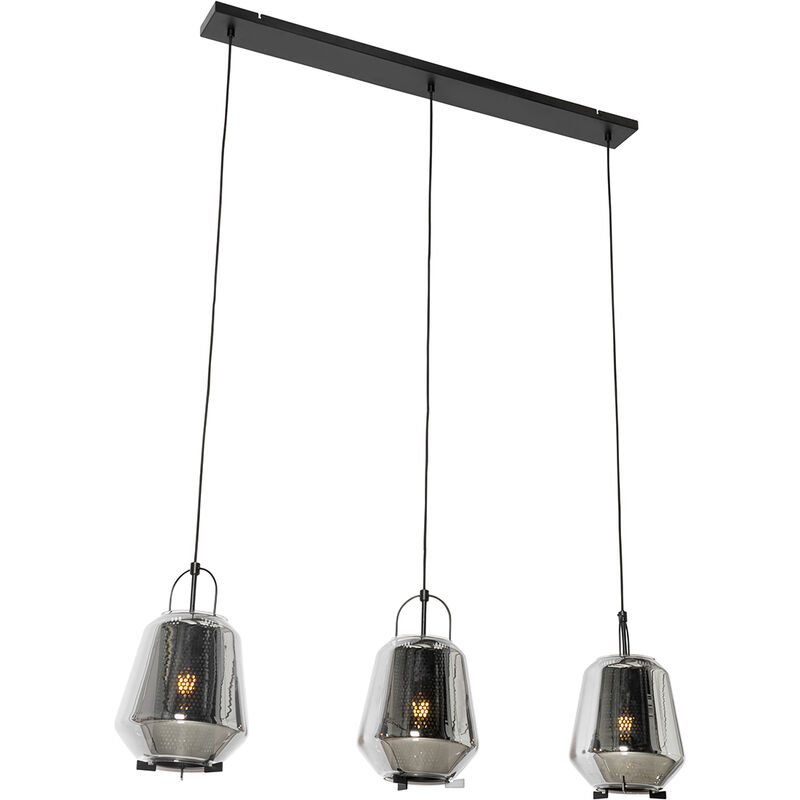Image of Pendant Light Black with Smoke Glass&hellip;