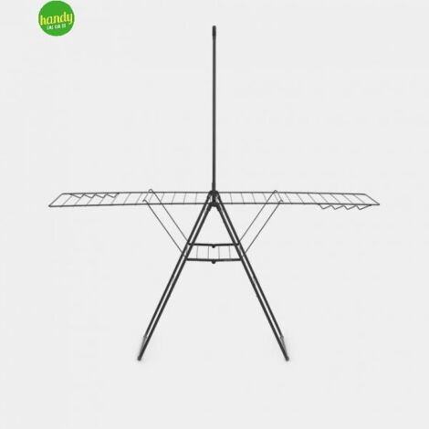 HANGRON 25 cm stendibiancheria nero con grucce BRABANTIA