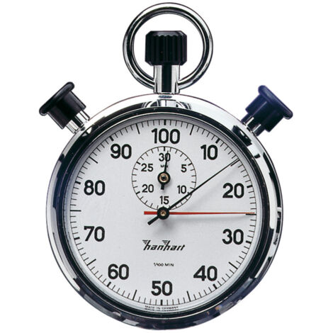 HANHART Präzisions-Dopp.-Stoppuhr 1/100-Min. 30Min.
