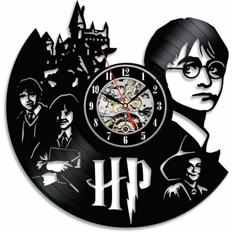HANNN Horloge Vinyle Chambre Mur Décor Cadeau pour Les Fans de Harry Potter
