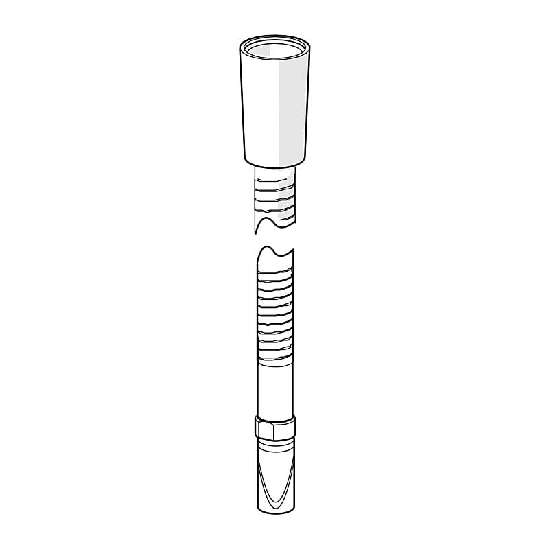 Hansa - tuyau de douche pour jante de bain 59912281 longueur 175 cm, pièce détachée, chromé