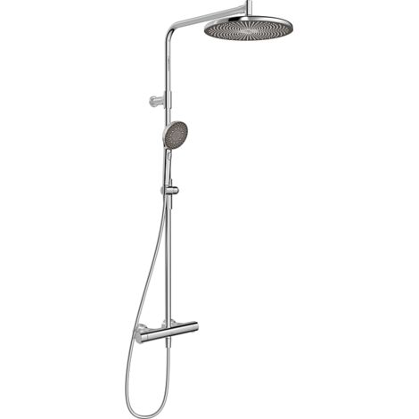 Hansa Aurelia - Set de douche avec thermostat, diamètre 30 cm, 3 jets, chrome 47199103