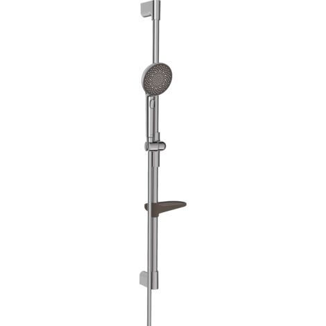 Hansa Aurelia - Set Handbrause, Stange und Schlauch, 3 Strahlarten, Stahl gebürstet 4715013080