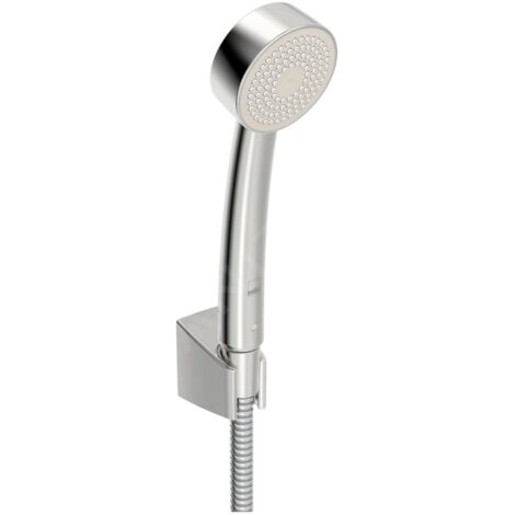 Hansa Basicjet - Set de pommeau de douche, 1 jet,  support et flexible, chrome 44681113