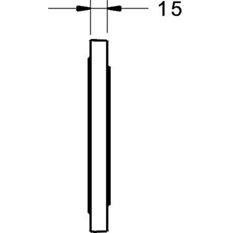 Hansa Bluebox - Extension de rosace 15 mm, ronde 59914191