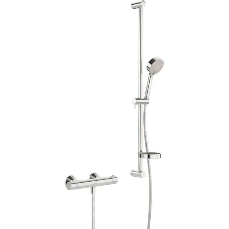 Hansa - Unita Brausebatterie Mit Brausegarnitur 4813 3-strahlig Dn15 Chrom