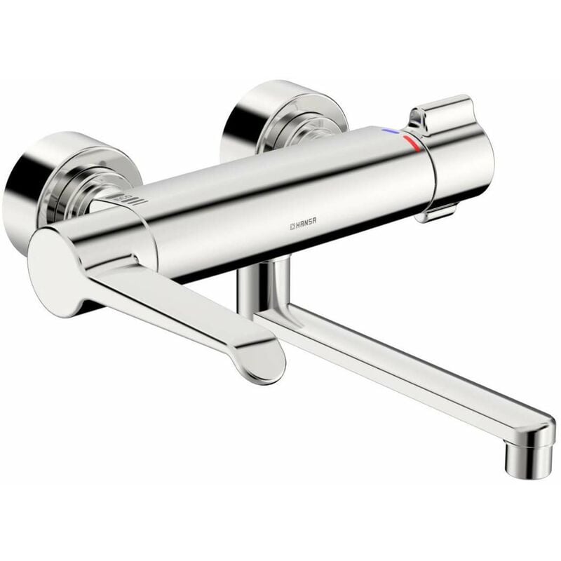 Hansa - Clinica - Mitigeur thermostatique de lavabo avec bec orientable, Thermo Cool, chrome 08805202