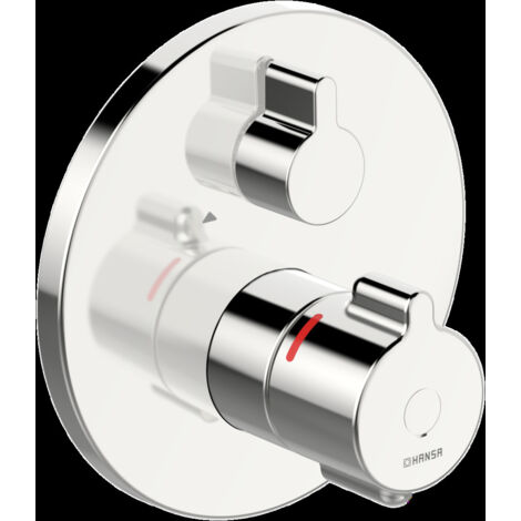 Hansa Clinica - Mitigeur thermostatique encastré pour 2 sorties, chrome 88619085
