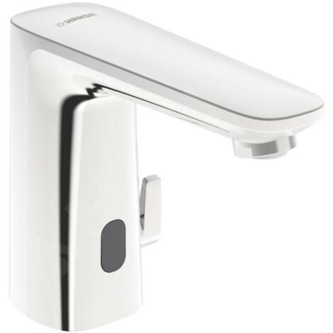 Hansa Electra - Mitigeur thermostatique électronique de lavabo, à piles, chrome 92102219