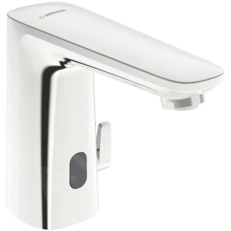 Hansa Electra - Mitigeur thermostatique électronique de lavabo, à piles, chrome 92202219