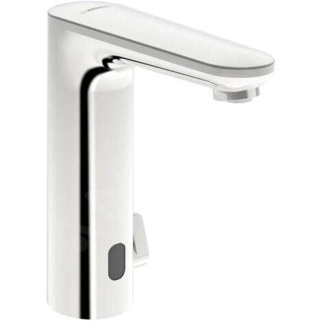 Hansa Electra - Mitigeur thermostatique électronique de lavabo, à piles, chrome 93702219
