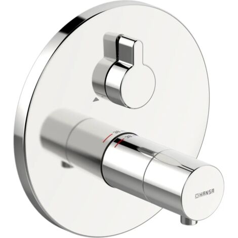 HANSA Fertigmontageset für Brausebatterie HANSAVAROX PRO 4057 Rosette rund Chrom, 40579083