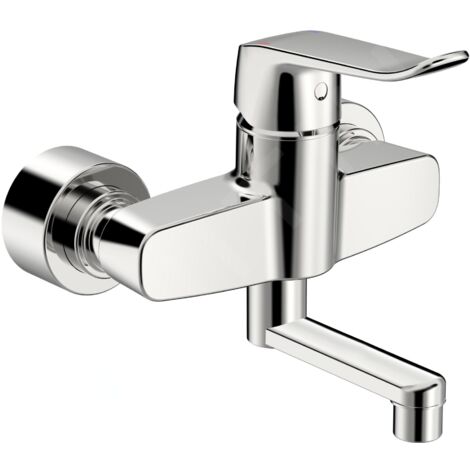 HANSA HANSAclinca Mitigeur de lavabo, saillie 177 mm, chromé,