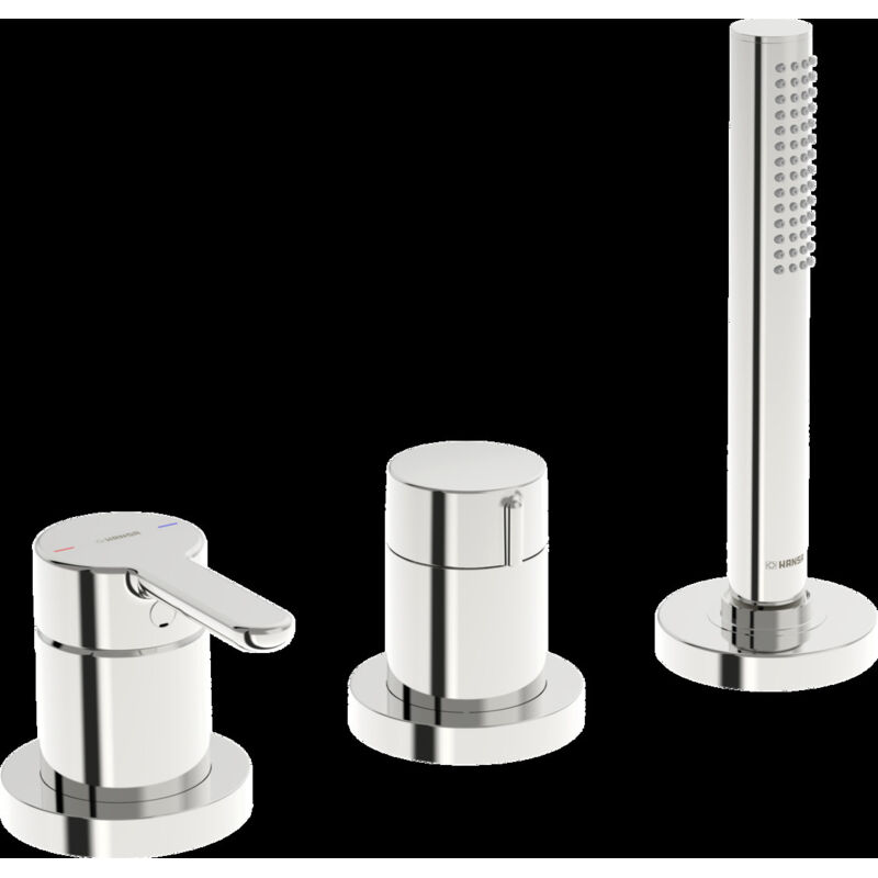 Designo Style Set de montage final pour bain/douche, 3 - Hansa