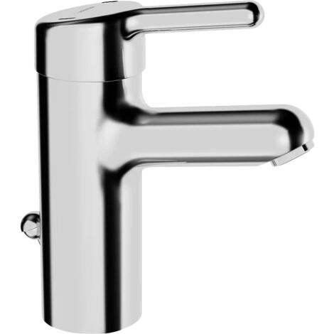 Mitigeur lavabo avec tirette et vidage bonde métal - tyria - blanc/chrome -  ideal standard TBD Pas Cher 