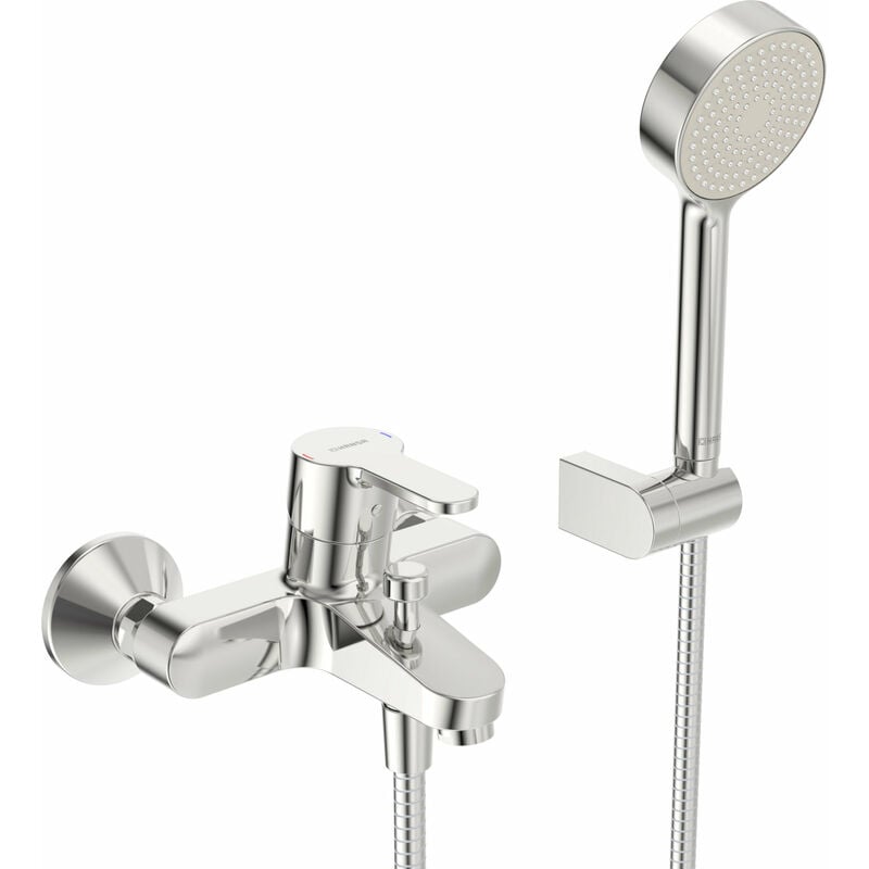

primo Mezclador monomando para bañera con ducha Proyección 155 mm - 4944210300003 - Hansa