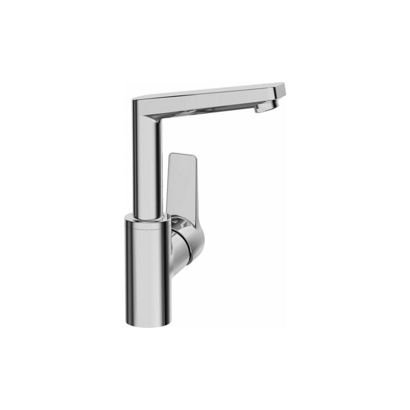

Hansa Hansatwist, mezclador monomando para lavabo, de un orificio, 130mm de proyección, sin residuos, cromado - 09552203