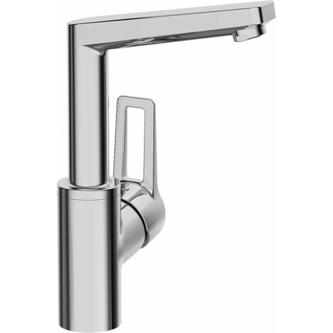 MITIGEUR ROBINET DE LAVABO HAUT-BAS TESS CHROME DEUX DIMENSIONS MARQUE REA