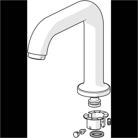 Hansa Hohem Auslauf 59914202 Ausladung 192mm Chrom