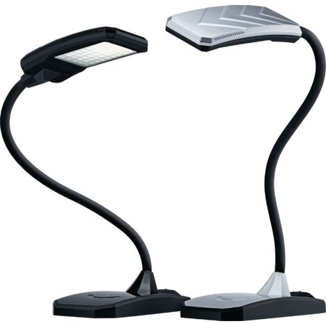 Hansa, Lampe de bureau à diodes TWIST, hauteur 390 mm, argent